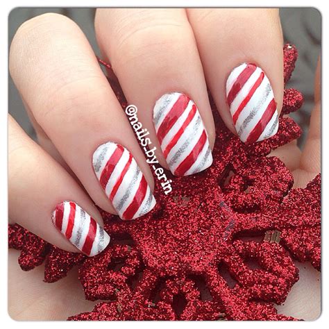 Nails For Christmas Candy Cane