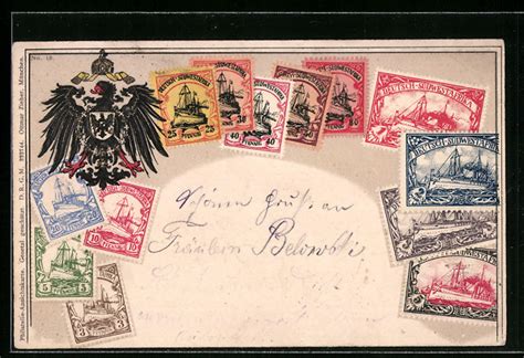 Pr Ge Lithographie Briefmarken Aus Deutsch S Dwestafrika Reichsadler