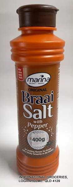 Marina Braai Salt With Pepper 400g Gs International Groceries Gs