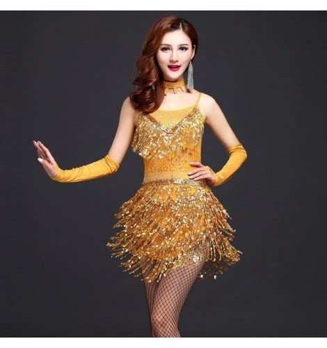 Highend Custom Latin Dance Costume Female Adult Diamond Tassel Chacha