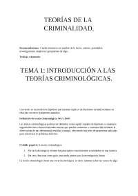 TEORÍAS DE LA CRIMINALIDAD Recomendaciones Cuadro resumen con nom