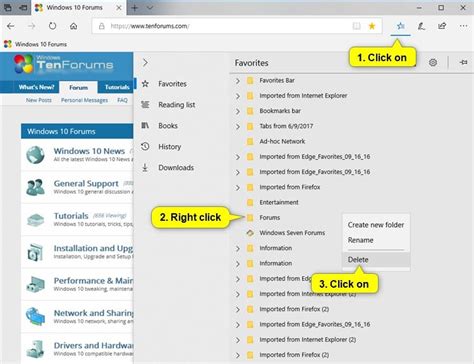 Add Or Remove Microsoft Edge Favorites In Windows 10 Tutorials