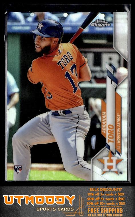 Topps Chrome Abraham Toro Refractor Houston Astros Ebay