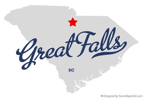 Map of Great Falls, SC, South Carolina