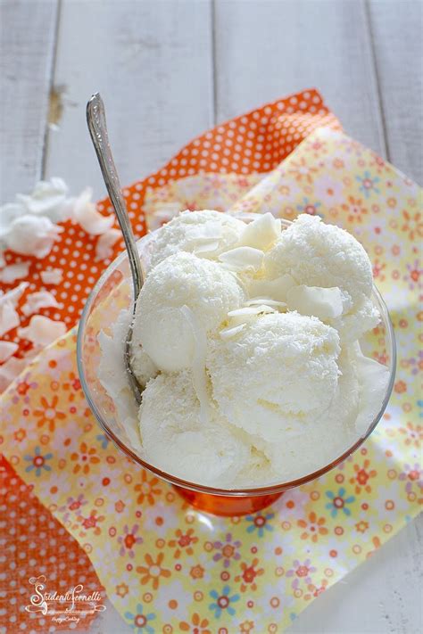 Gelato Al Cocco Cremoso Senza Gelatiera Senza Uova E Non Ghiaccia