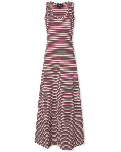 A.P.C. Striped Dresses for Women | Lyst