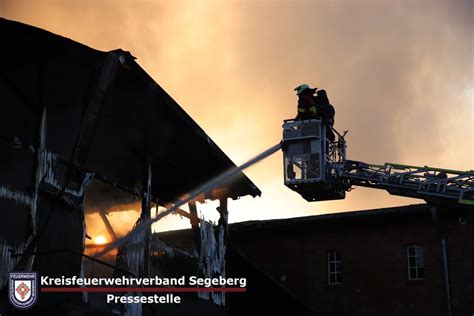 Kreisfeuerwehrverband Segeberg Einsatz Feuer zerstört