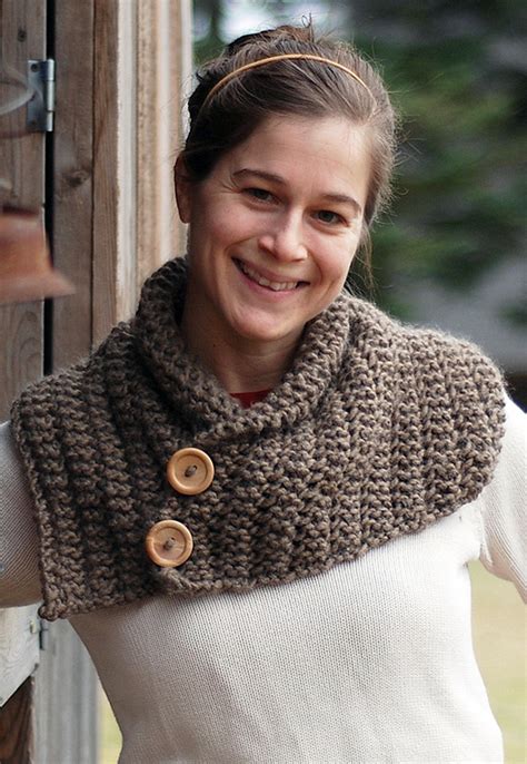 Buttoned Cowl Knitting Patterns In The Loop Knitting