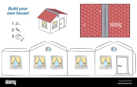 Cut Out Printable House Template