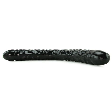 Double dildo 18 inch black color La Clé du Plaisir Sex shop