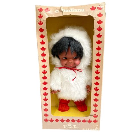 Regal Toy Canadiana Inuit Eskimo Doll Vintage Never Removed Etsy