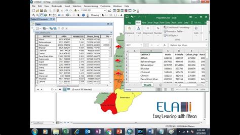 Join And Relates Excel Table With Attribute Table In ArcMap ArcGIS