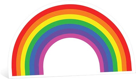 Star Cutouts Ltd Rainbow Cardboard Cut Out Party Scene Decoration