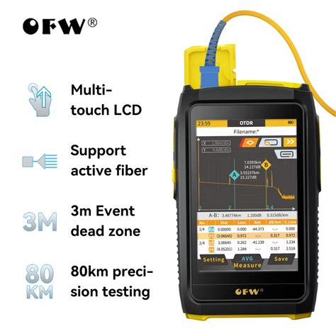 Mini Otdr Active Fiber Live Test 1550nm 20db Optical Fiber