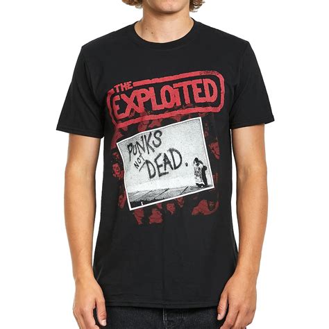 The Exploited Punks Not Dead Album T Shirt Black Hhv