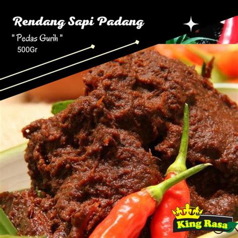 Jual Rendang Daging Sapi Padang 500 Gram Rendang Padang Daging