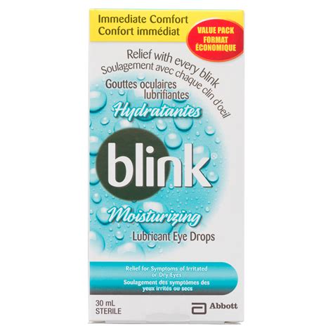 Blink Moisturizing Lubricant Eye Drops 30 Ml Weshineca Health