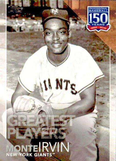 2019 Topps 150 Years Of Professional Baseball Greatest Players Pick