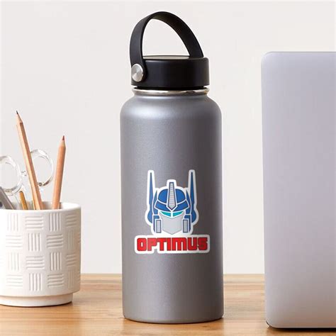 Optimus Prime Logo Sticker For Sale By Toon Alchemist Redbubble