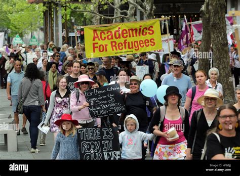 Photograph From The Rally For Refugees Palm Sunday Protest In Canberra