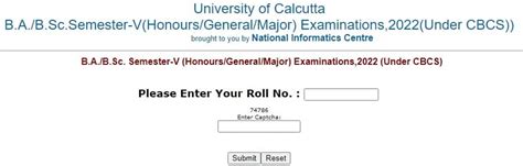 Calcutta University Th Semester Result Ba Bsc At