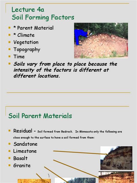 L04a-Soil Forming Factor Glaciation As A Parent Material & | PDF ...