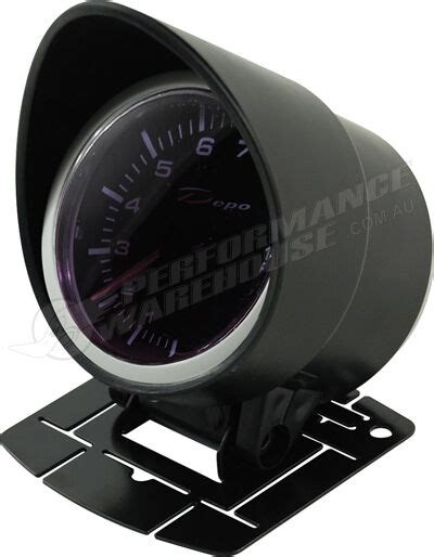 Depo Racing Tachometer Stepper Motor Gauge 60mm Dual View Race Drift