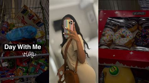 VLOG SPEND A DAY WITH ME Grocery Shopping Errands Doing Tiktok