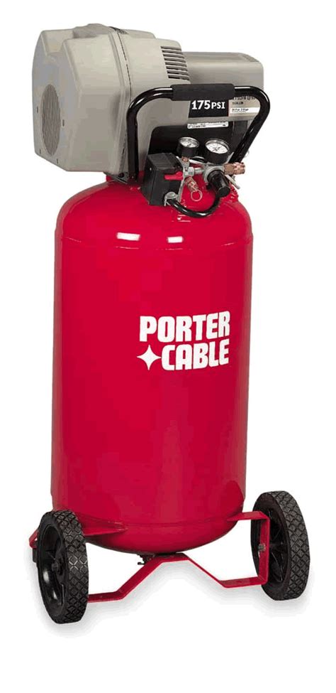 Porter Cable Air Compressor Shop Boss™ 175 Psi Two Stage 25 Gal Oil Free Vertical Portable Air