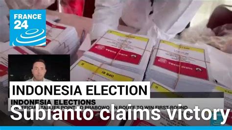 Indonesias Subianto Claims Victory In Presidential Election As Vote