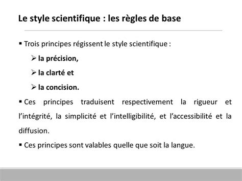 Style De R Daction Scientifique Conseils M Thodologie Academic