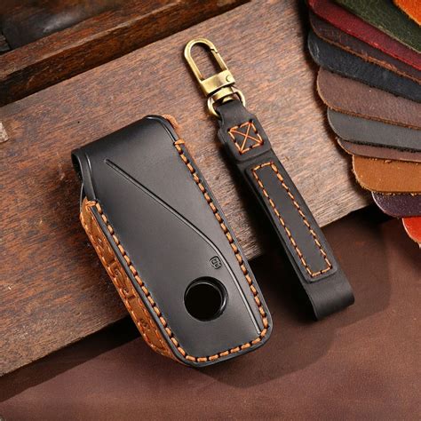 Leather Key For BMW Ix X7 I7 XM 2023 Key Fob Cover Protection Remote