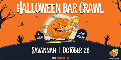 The Official Halloween Bar Crawl 7th Annual Savannah Master Calendar