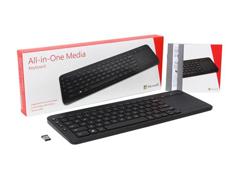 Microsoft Wireless All-In-One Media Keyboard (N9Z-00001), Black - Newegg.ca