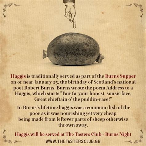 Burns Night By The Tasters Club Haggis Whisky Poetry Thetastersclub Burnsnight Robertburns