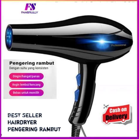 Jual Hair Dryer Salon Professional Bluray Anion Pengering Rambut Daya