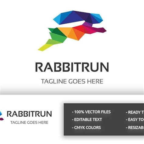 Rabbit Run Logo Logo Template Logo Templates Templates Rabbit Run