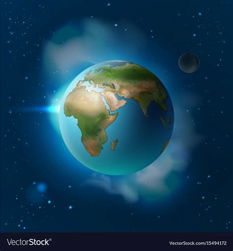 Blue planet earth Royalty Free Vector Image - VectorStock