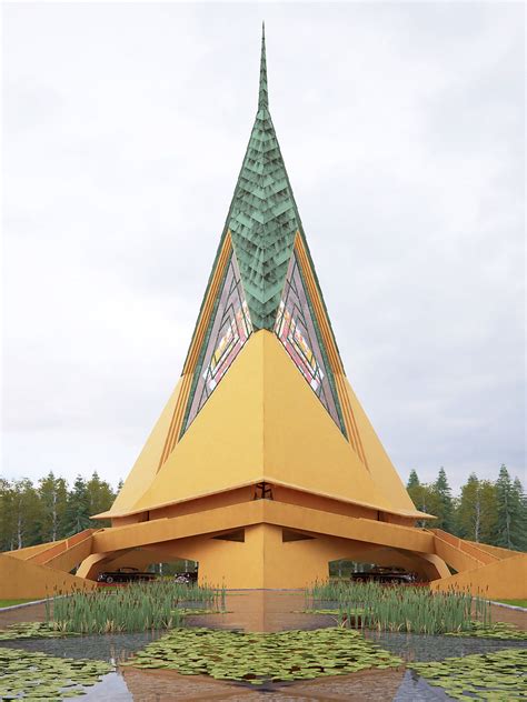 Beautiful renderings resurrect frank lloyd wright s demolished