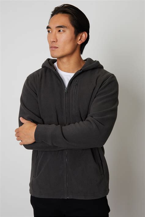 Buy Threadbare Grey Micro Fleece Zip Up Hoodie From The Next Uk Online Shop