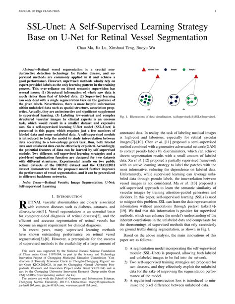 Pdf Ssl Unet A Self Supervised Learning Strategy Base On U Net For