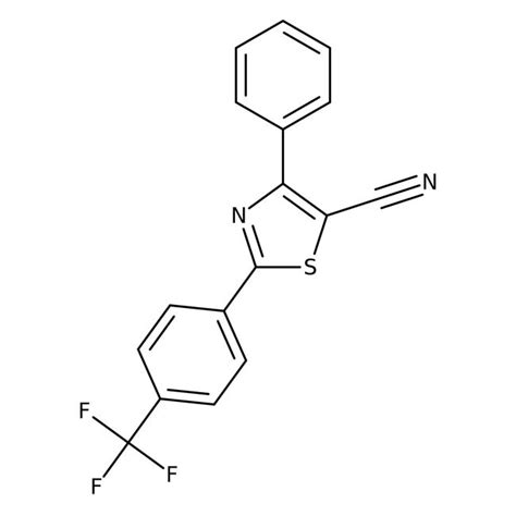 5 cyano 4 phényl 2 4 trifluorométhyl phényl thiazole 97 Thermo