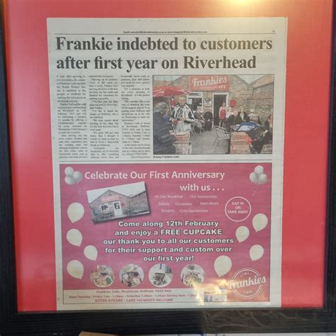 Yesterday Frankie's Cafe -... - Frankie's Cafe - Driffield