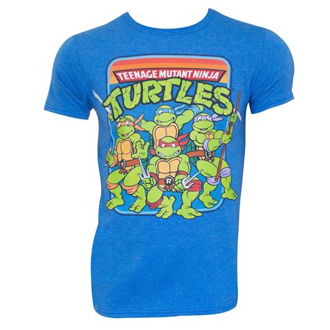 Teenage Mutant Ninja Turtles Logo Tee Shirt Blue T Shirts Tank Tops