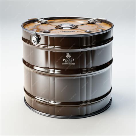 Premium AI Image | Crude Oil Barrel on White Background Extreme Low ...