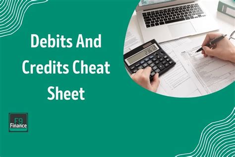 Debits And Credits Cheat Sheet Your Guide To Mastering The Basics