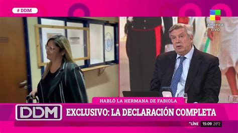 Exclusivo La Declaraci N Completa De Tamara La Hermana De Fabiola