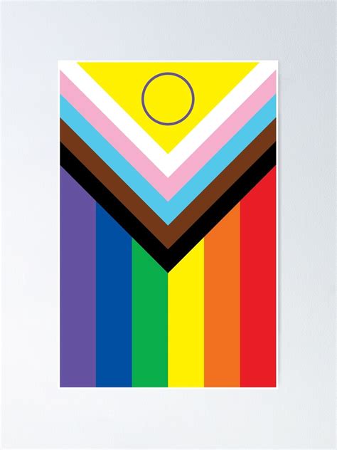 New 2021 Intersex Inclusive Progress Pride Flag Poster For Sale By Humannation Redbubble