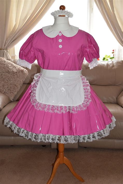 S L Another Pink Pvc Maids Uniform So Lovely Maid Poppy Flickr