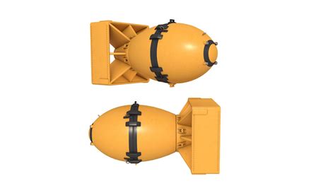 Modèle 3d De Fat Man Nuclear Bomb 1 Turbosquid 2036465